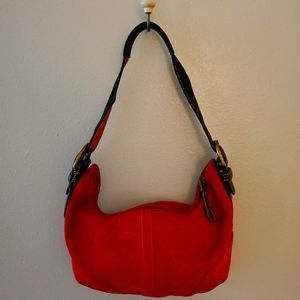 Coach Suede Hobo Bag